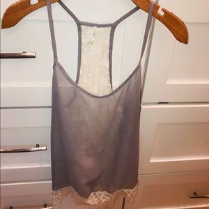 Grey top with lace